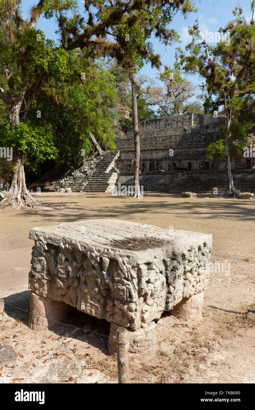 Copan Honduras - rovine Maya a Copan sito archeologico, sito Patrimonio Mondiale dell'UNESCO, Copan, Honduras America Centrale Foto Stock