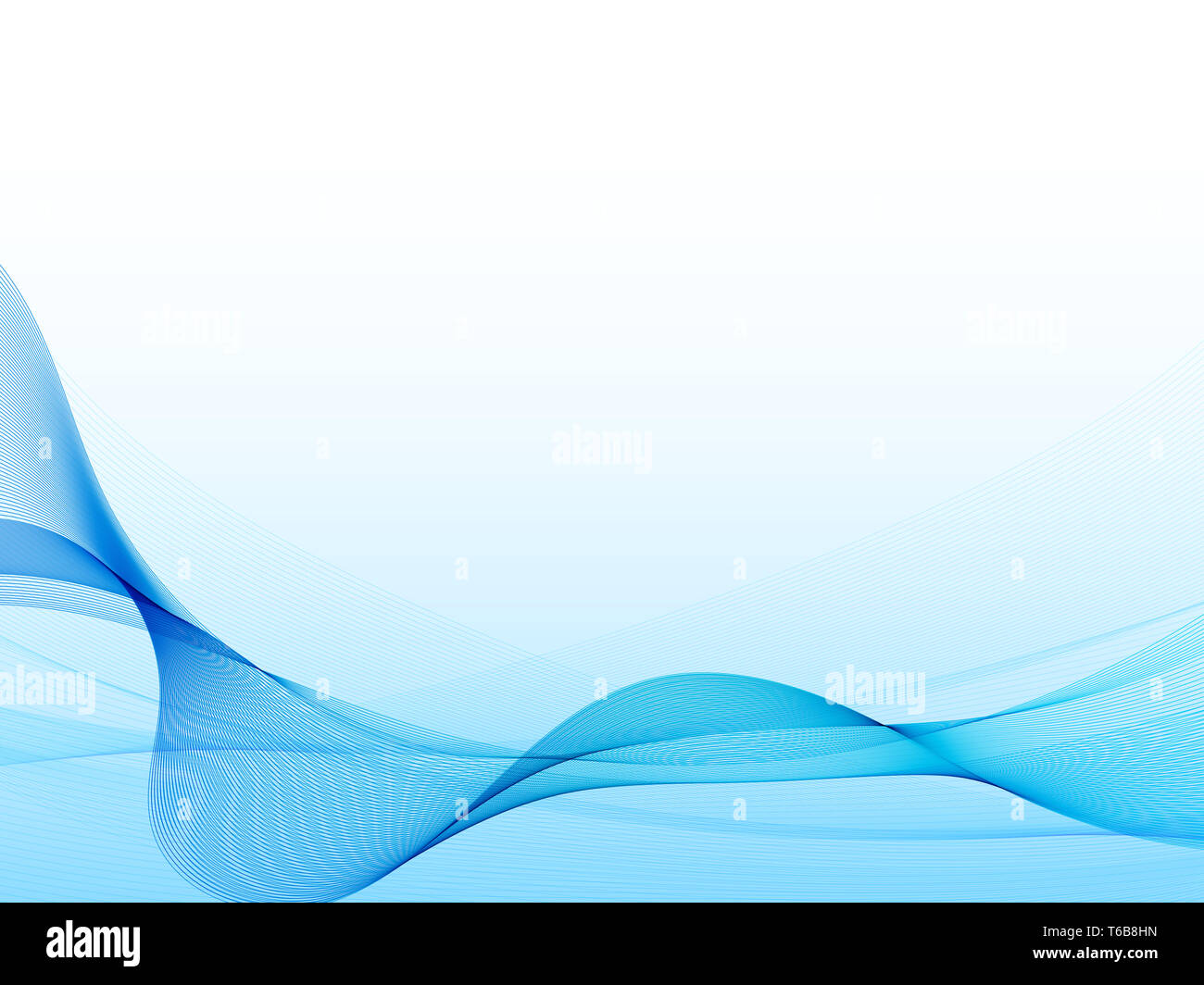 Ondulata blu sfondo astratto. Foto Stock