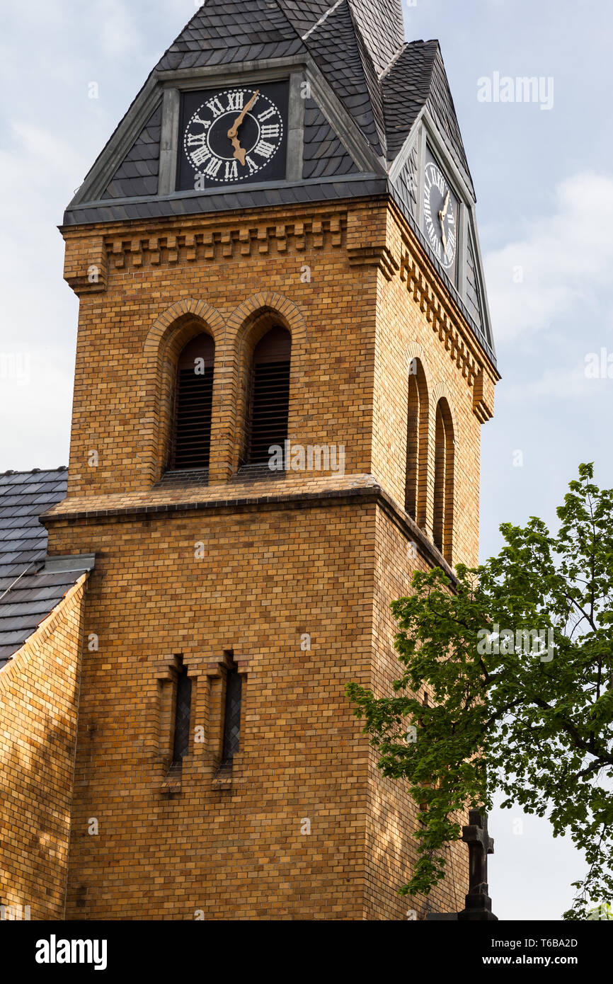 Bellissimo villaggio storico Ballenstedt, Montagne Harz, Sassonia-Anhalt, centrale tedesco Uplands Foto Stock