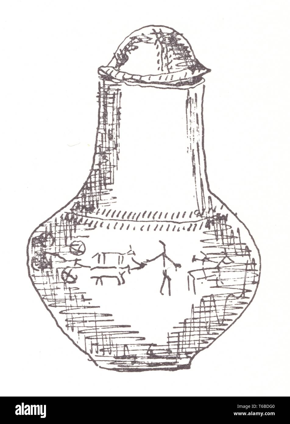 Vaso préhistorique Foto Stock