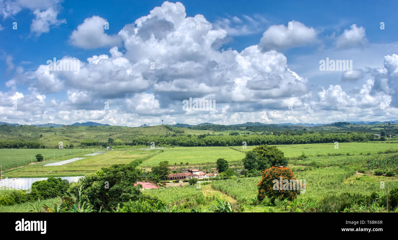 Splendidi paesaggi del dipartimento di Valle in Colombia Foto Stock