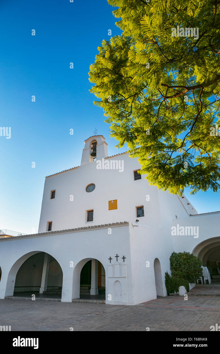 Sant Josep Chiesa. Sant Josep de sa Talaia comune. Isola di Ibiza. Le Baleari. Isole. Spagna Foto Stock