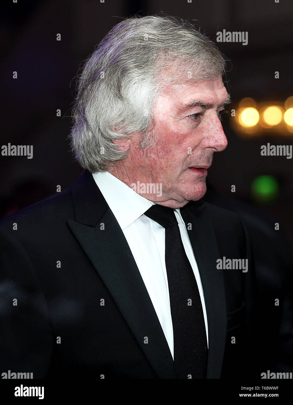 Pat Jennings durante il 2019 PFA premi al Grosvenor House Hotel di Londra. Stampa foto di associazione. Picture Data: domenica 28 aprile, 2019. Vedere PA storia SOCCER PFA. Foto di credito dovrebbe leggere: Steven Paston/PA FILO Foto Stock