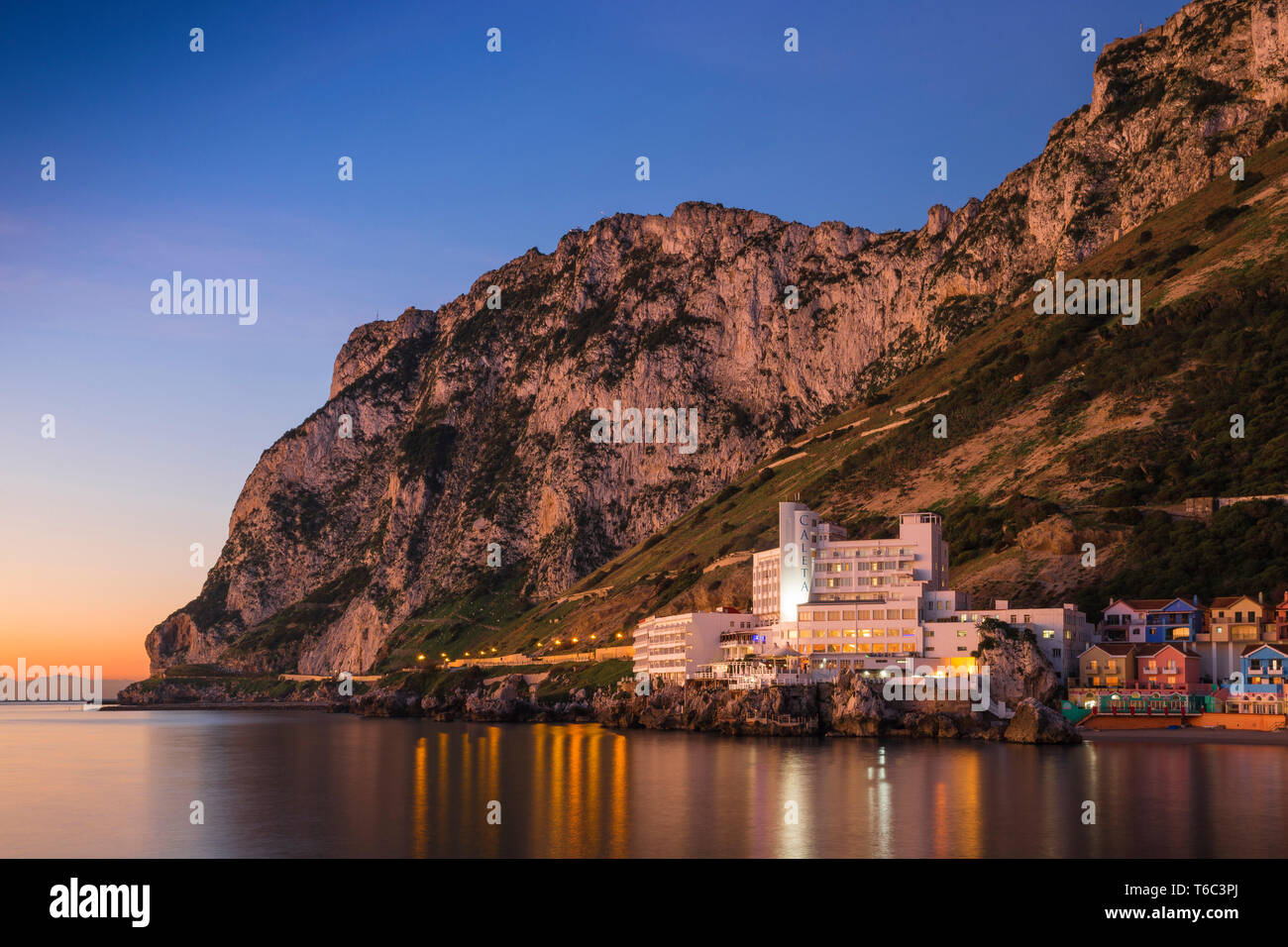 Gibilterra, Catalan Bay, La Caleta Hotel Foto Stock