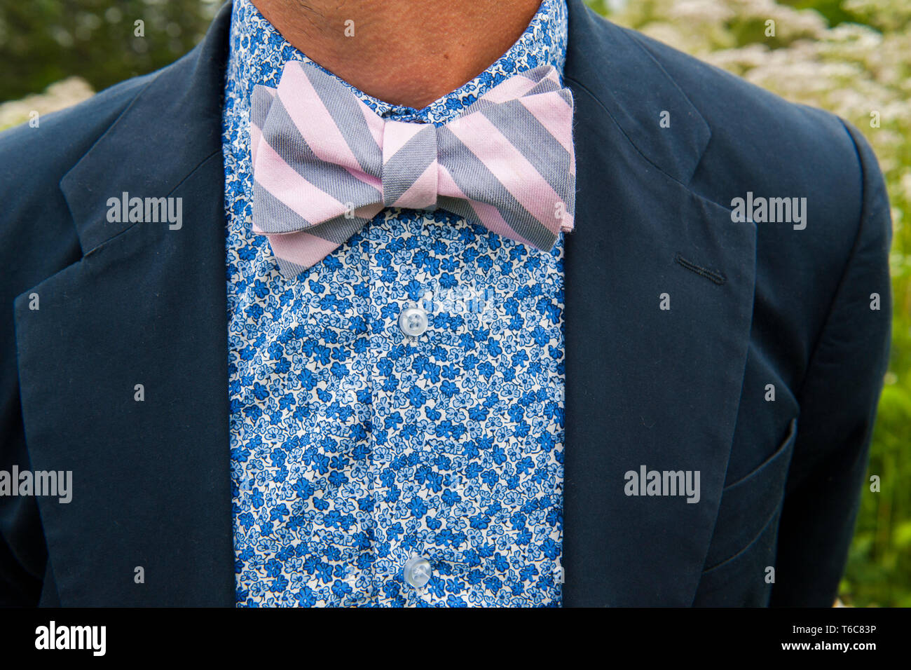 Casual bow tie closeup. Casual bow tie closeup. Foto Stock