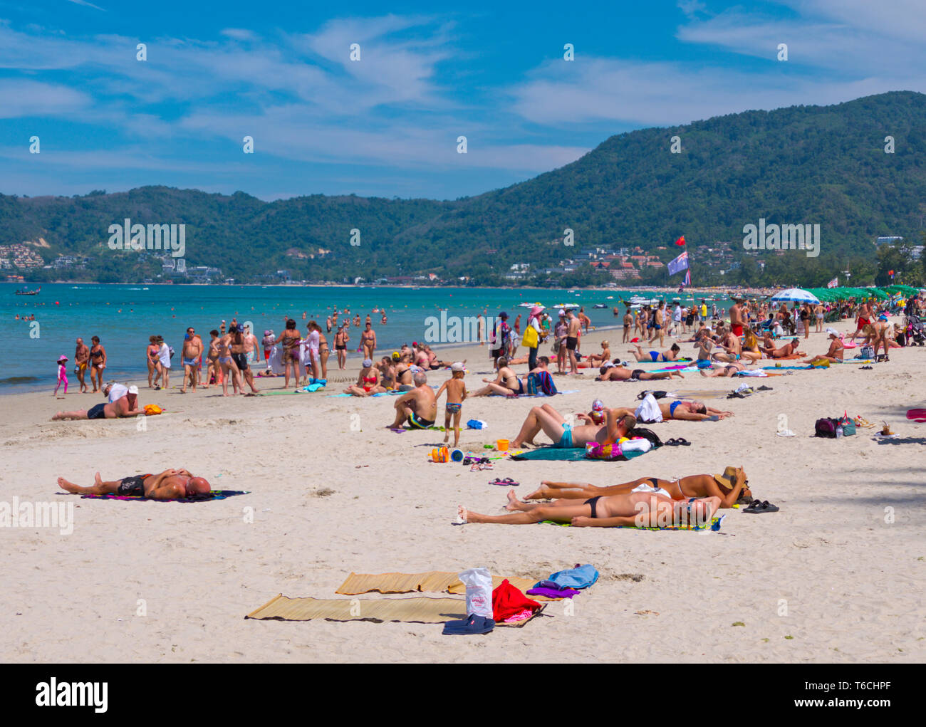 Hat, Patong beach, Patong, isola di Phuket, Tailandia Foto Stock