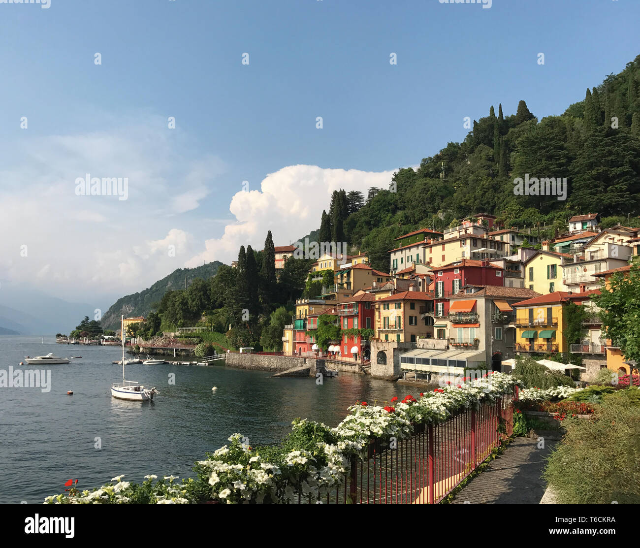 Varenna presso il lago di Como, Italia settentrionale Foto Stock