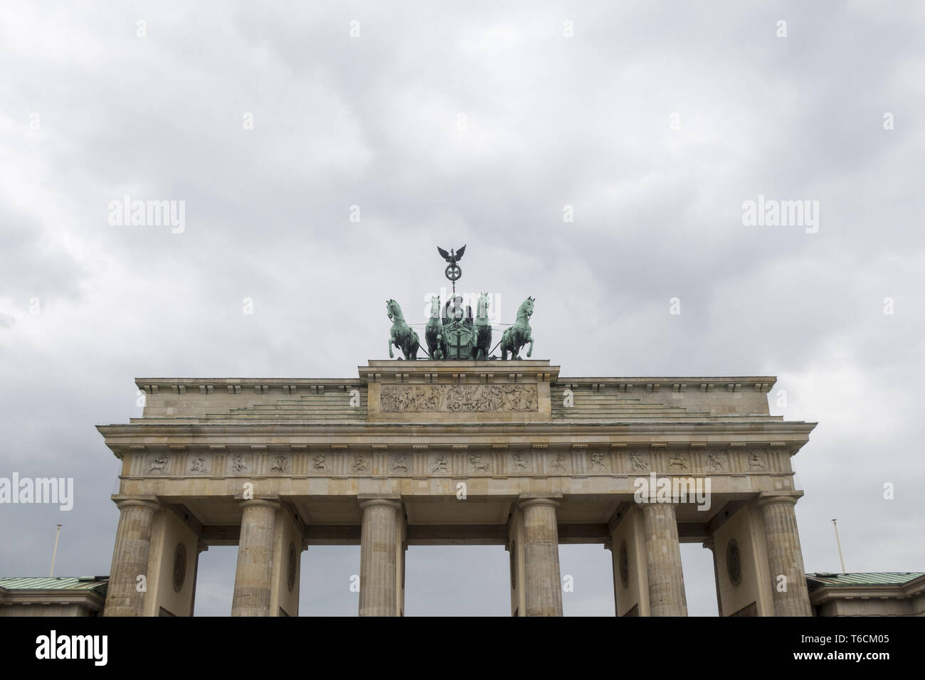 La Porta di Brandeburgo, Berlino, Germania Foto Stock