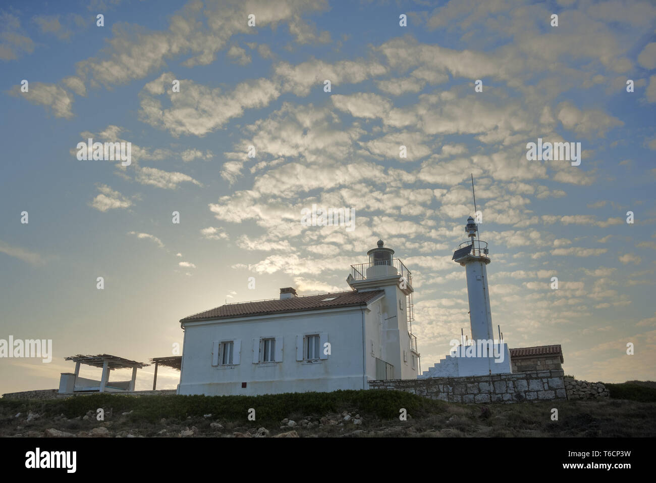 Faro Marlera in Istria Foto Stock