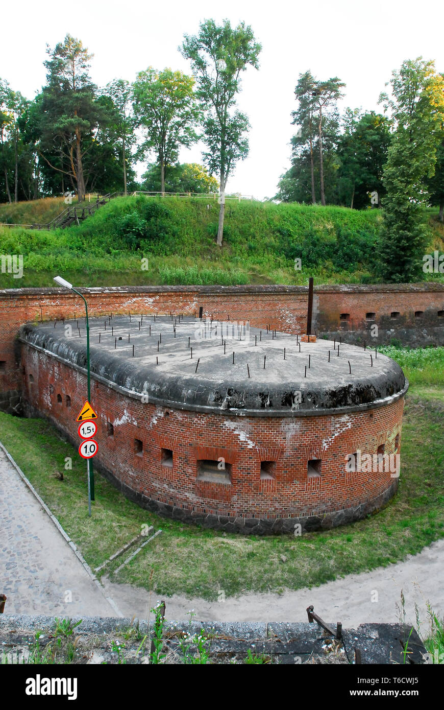 Ex Prussia Boyen Twierdza Boyen (fortezza) costruito 1844 al 1856 a Gizycko, Polonia. Il 3 luglio 2008, è stato un quartier generale del nazismo tedesco i militari Foto Stock