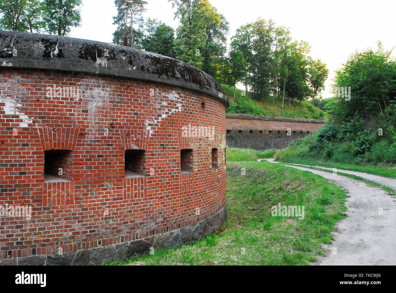 Ex Prussia Boyen Twierdza Boyen (fortezza) costruito 1844 al 1856 a Gizycko, Polonia. Il 3 luglio 2008, è stato un quartier generale del nazismo tedesco i militari Foto Stock