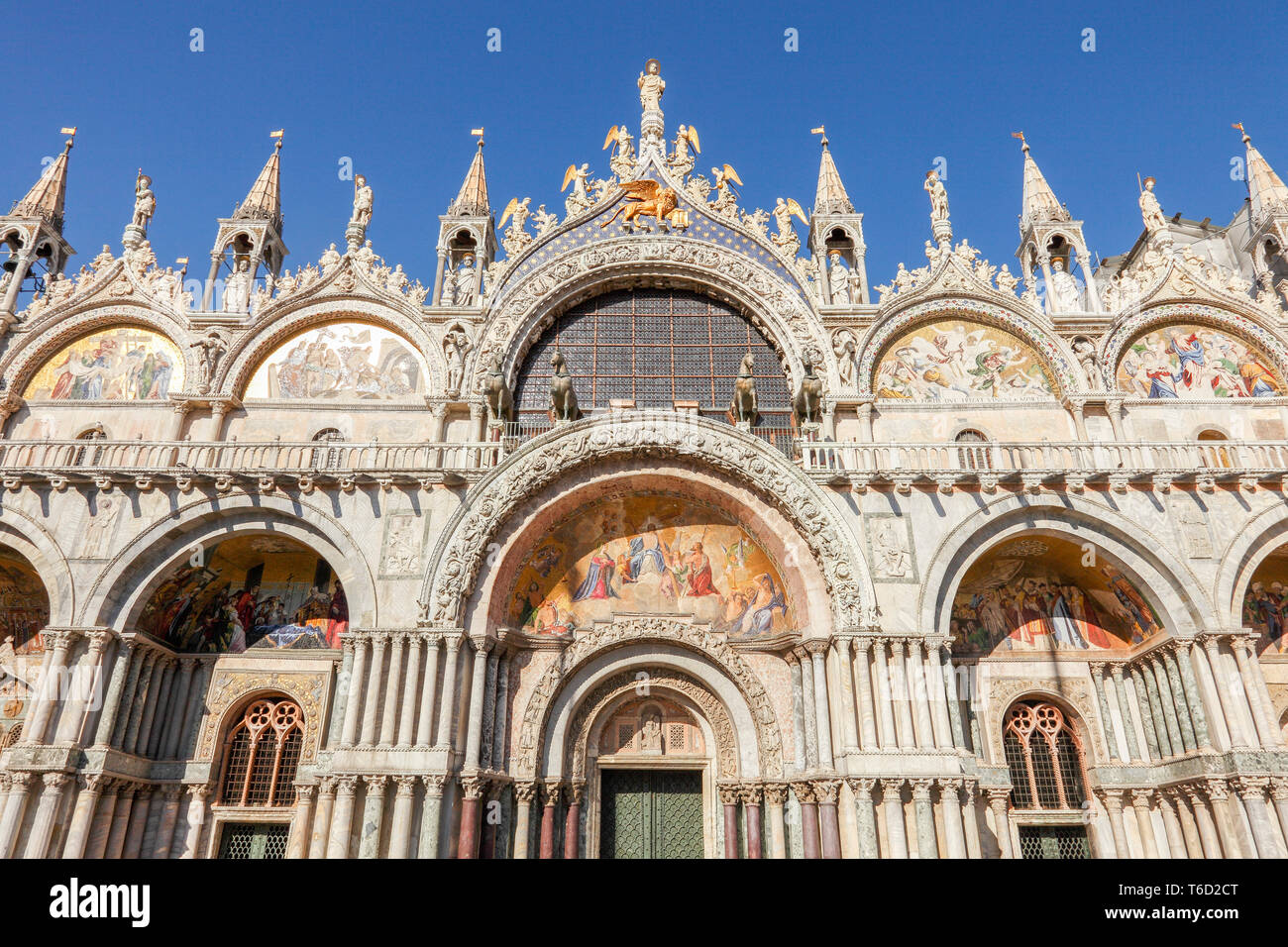 Basilica di San Marco, Piazza San Marco (San Marco) Venezia, Italia Foto Stock