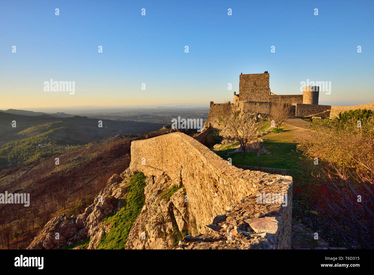 Il castello medievale di Marvao. Alentejo, Portogallo Foto Stock