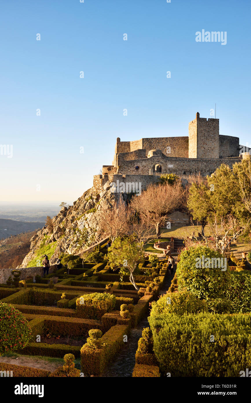 Il castello medievale di Marvao. Alentejo, Portogallo Foto Stock
