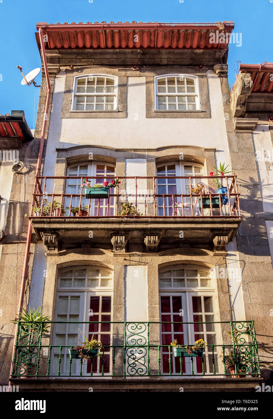 Casa di città vecchia, Porto, Portogallo Foto Stock