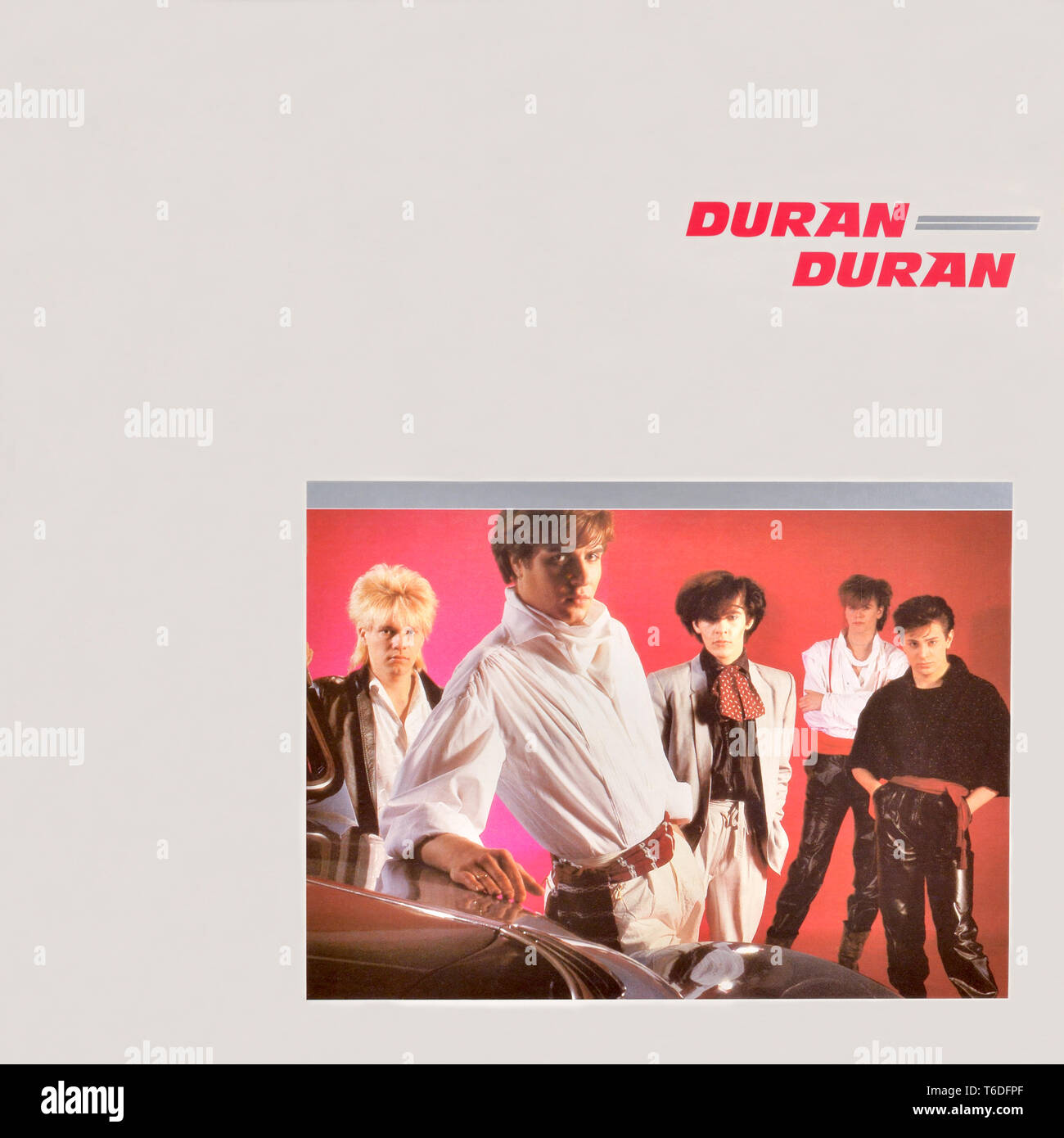 Duran Duran - copertina originale in vinile - Duran Duran - 1981 Foto Stock