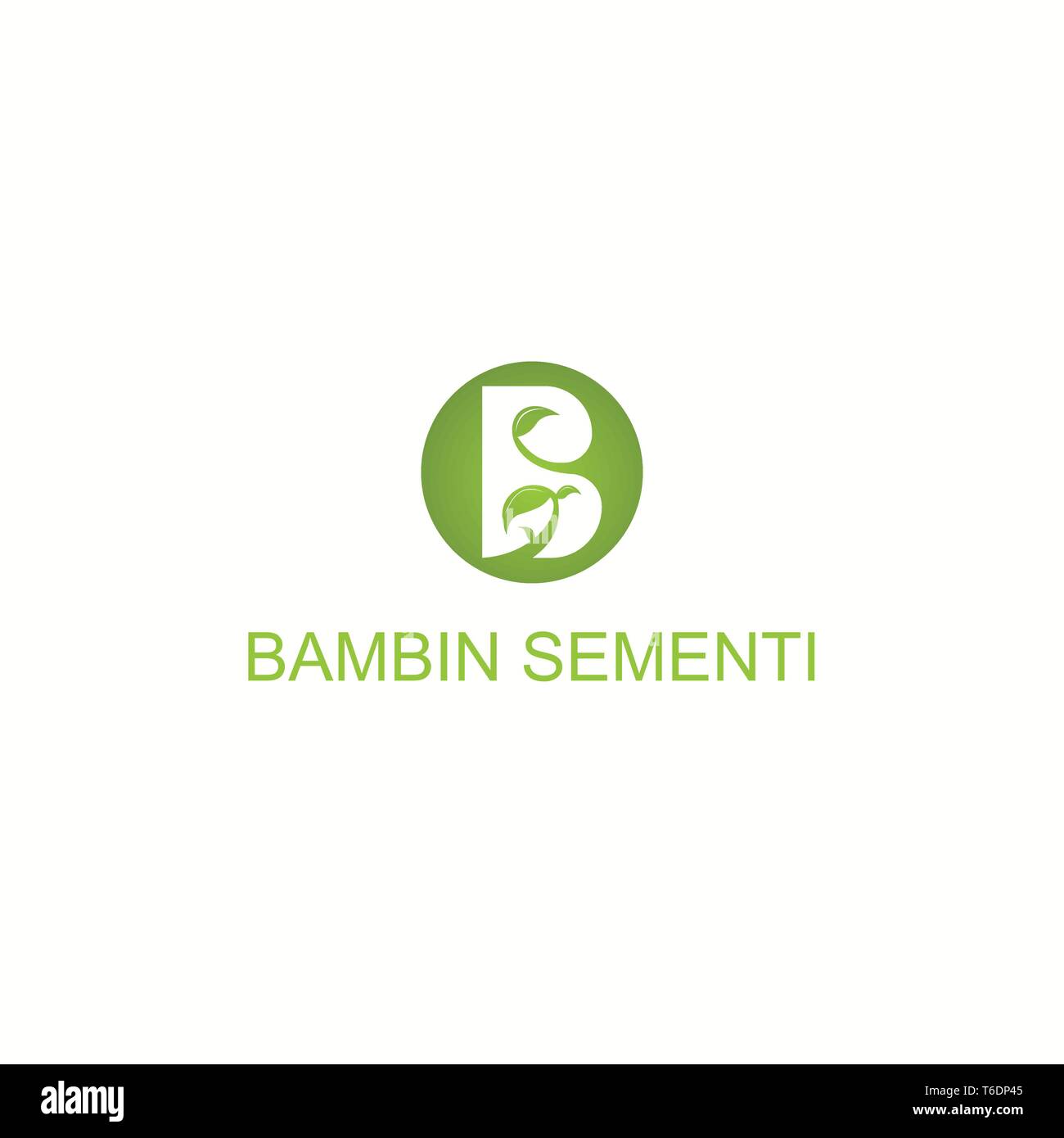 La lettera B il logo è un logo multiuso, utilizzati per società o imprese che ha un nome che inizia con la lettera B, può essere utilizzato per la fattoria, green care Illustrazione Vettoriale