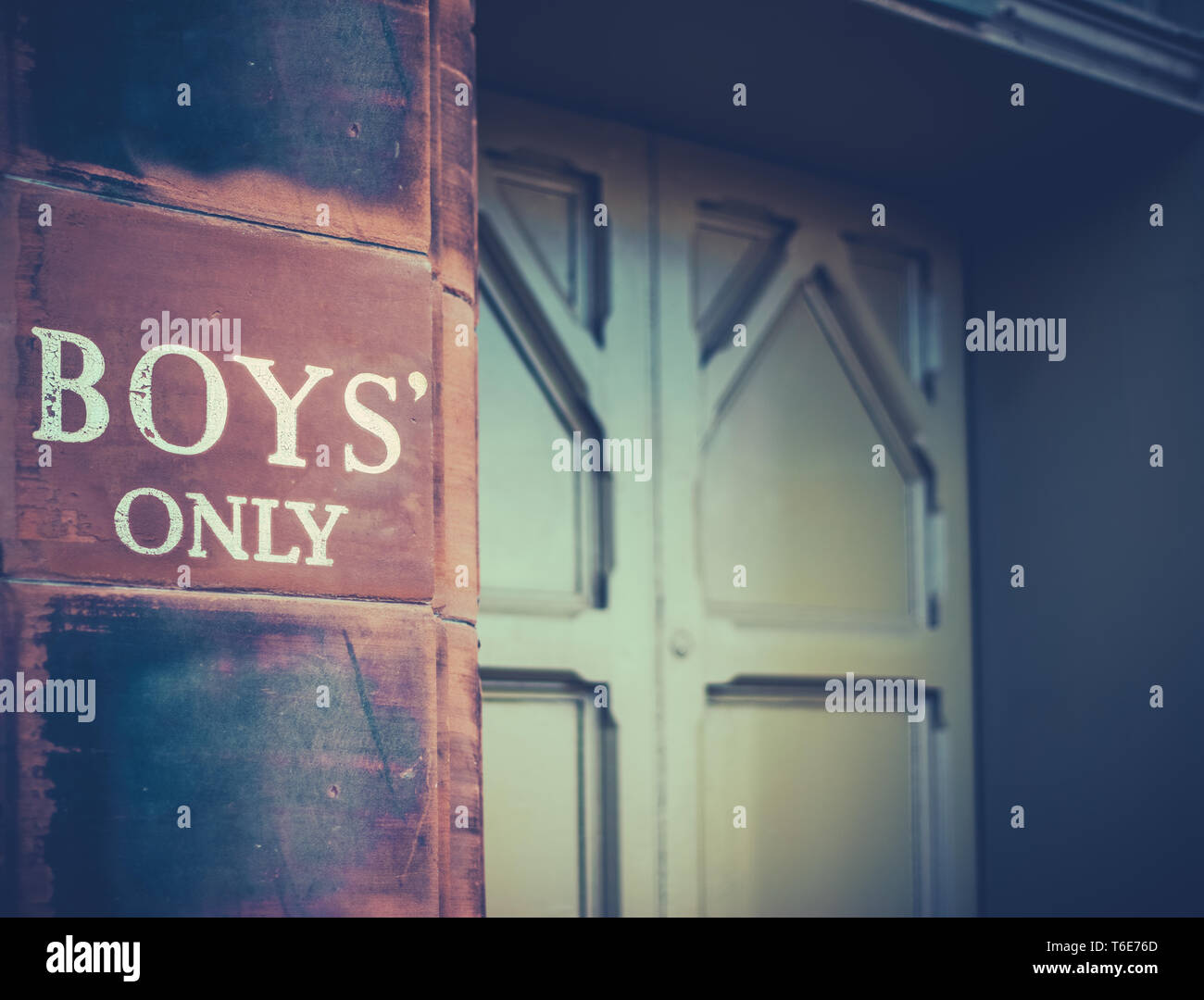 Vintage Boys solo segno Foto Stock