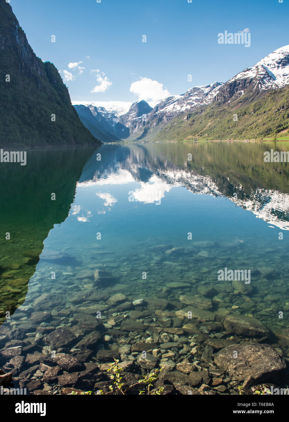 Norvegia - Lago anticato Foto Stock