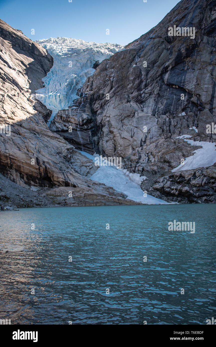Il Briksdal Glacier National Park Foto Stock