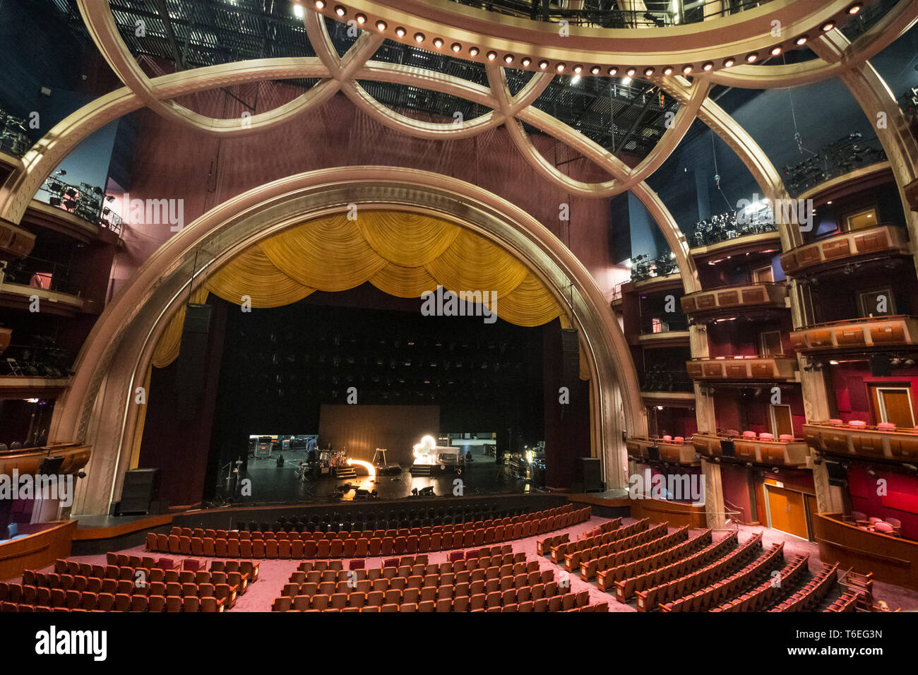 All'interno del famoso Dolby Theater di Hollywood Boulevard, Los Angeles, California, Stati Uniti d'America Foto Stock