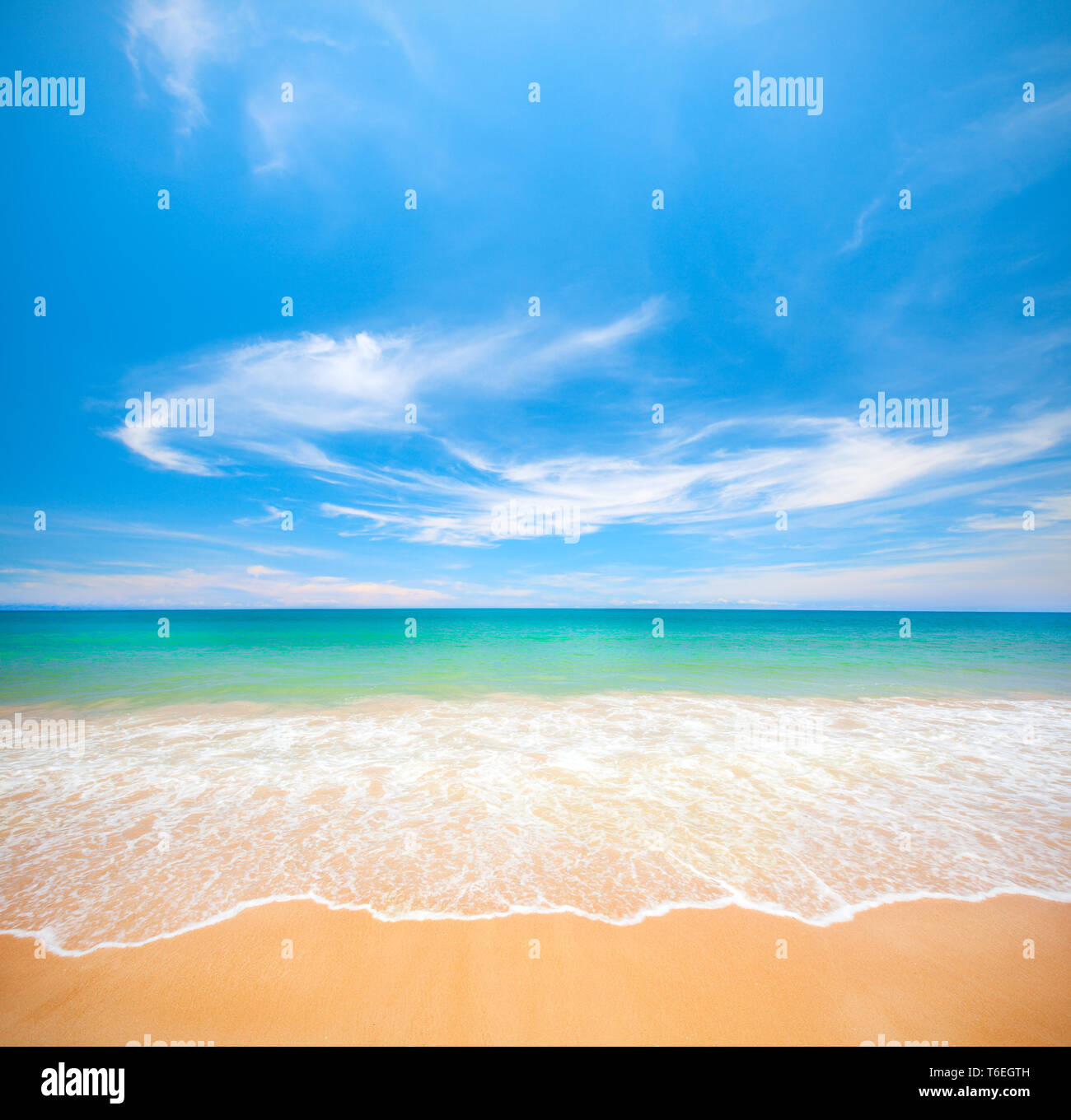 Spiaggia e mare tropicale Foto Stock