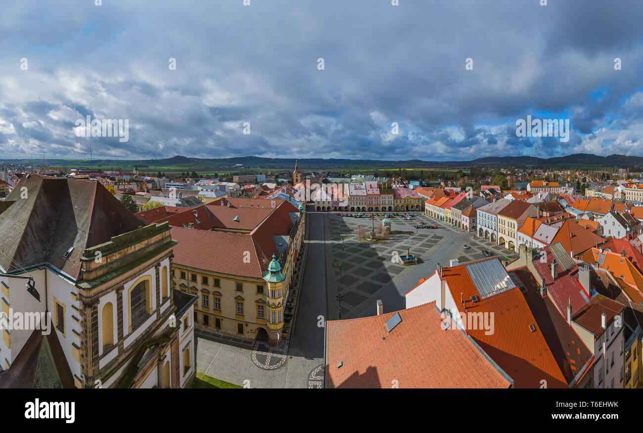 Vecchio centro della città Jicin - Repubblica Ceca Foto Stock