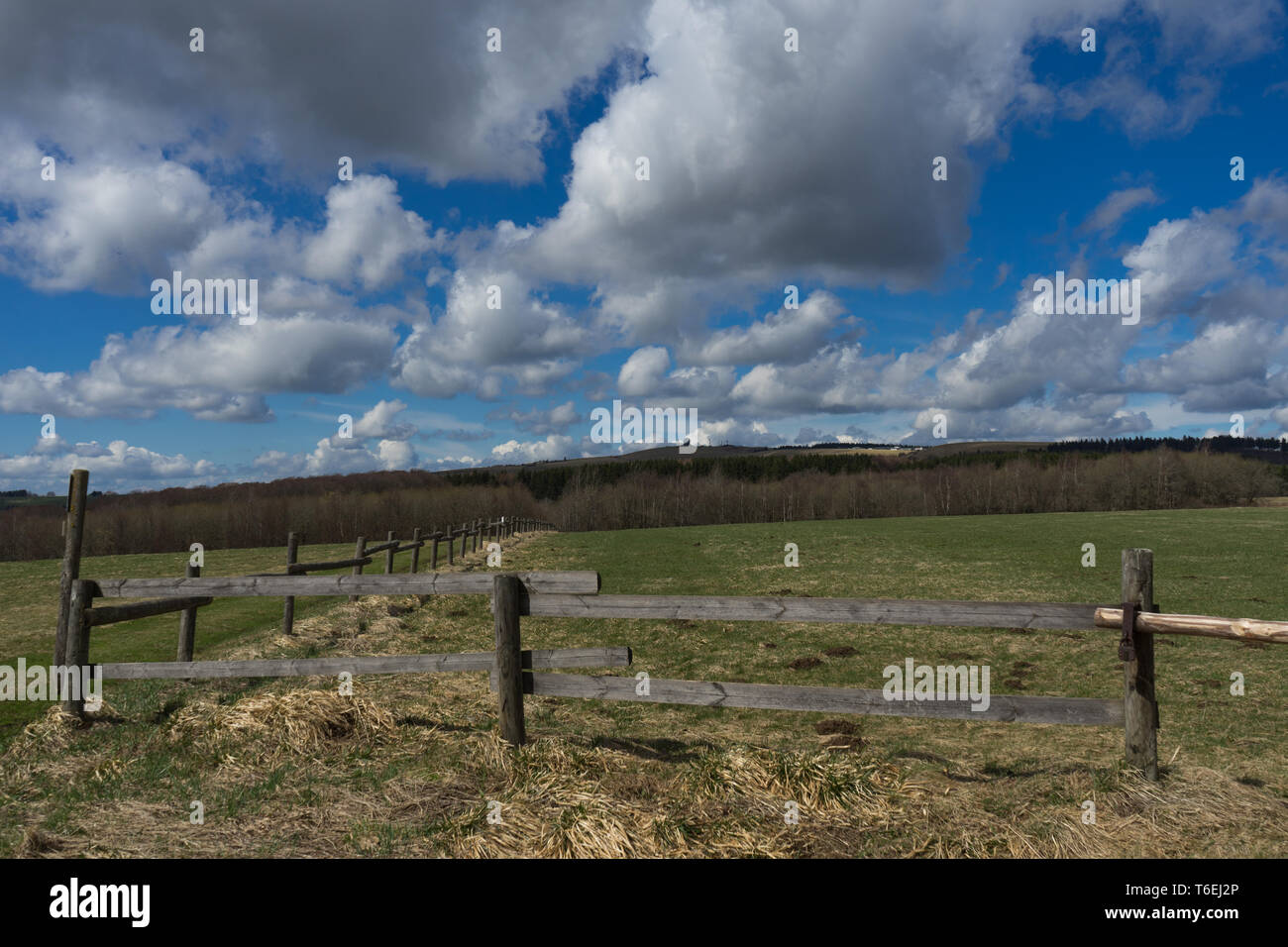 Per il tedesco della collina denominata Wasserkuppe Foto Stock