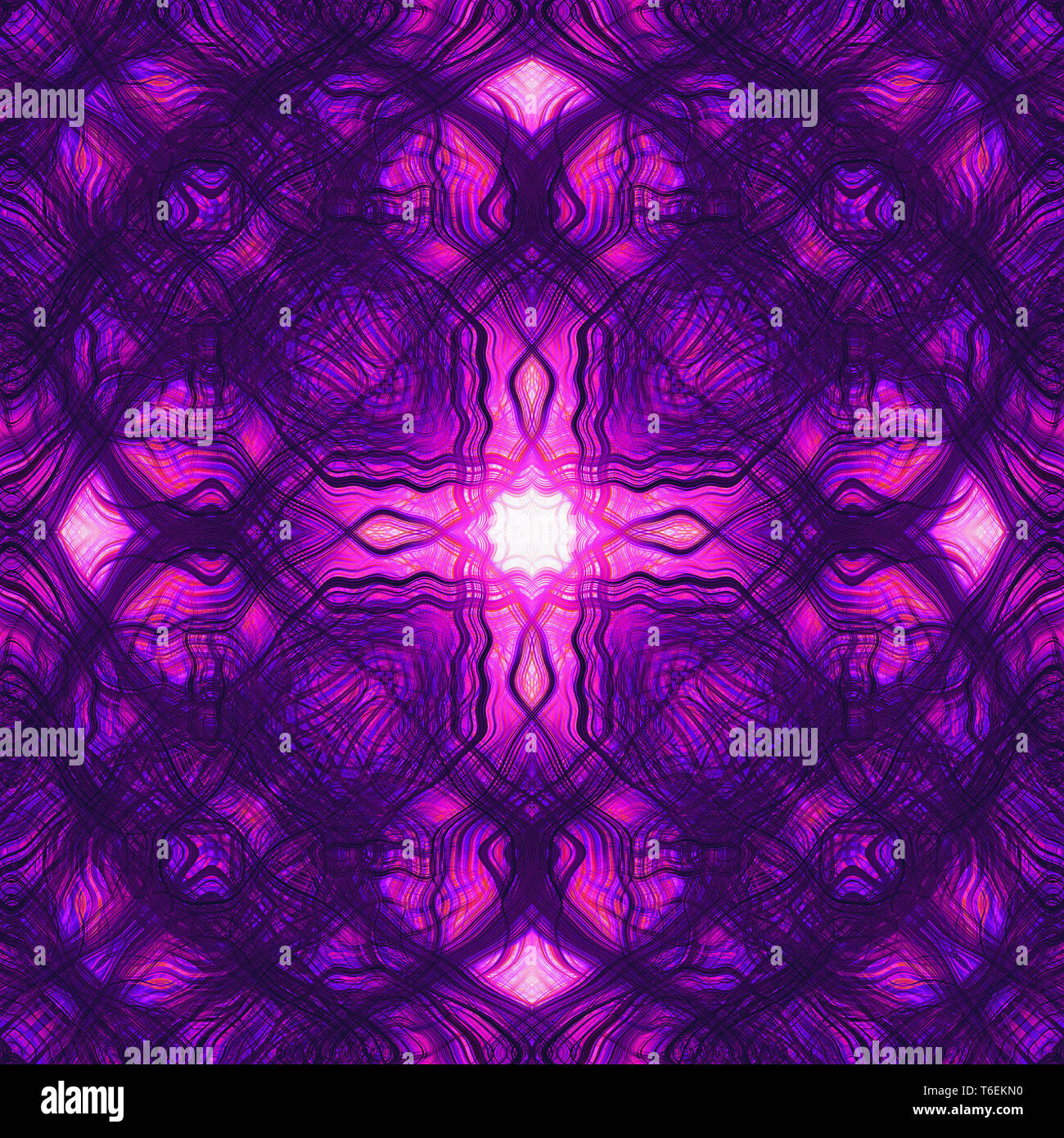 Caleidoscopio modello incrociato Foto Stock