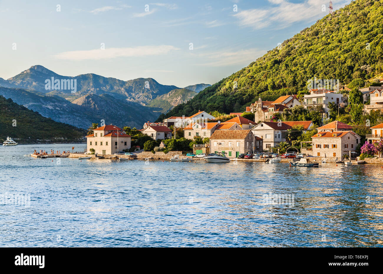 Perast, Kotor bay, Montenegro. Foto Stock