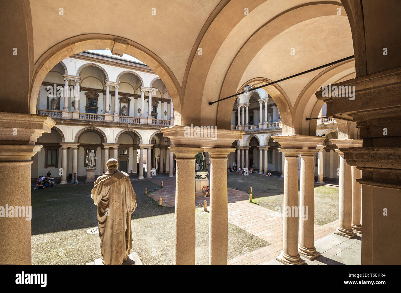 Palazzo di Brera a Milano, Italia Foto Stock