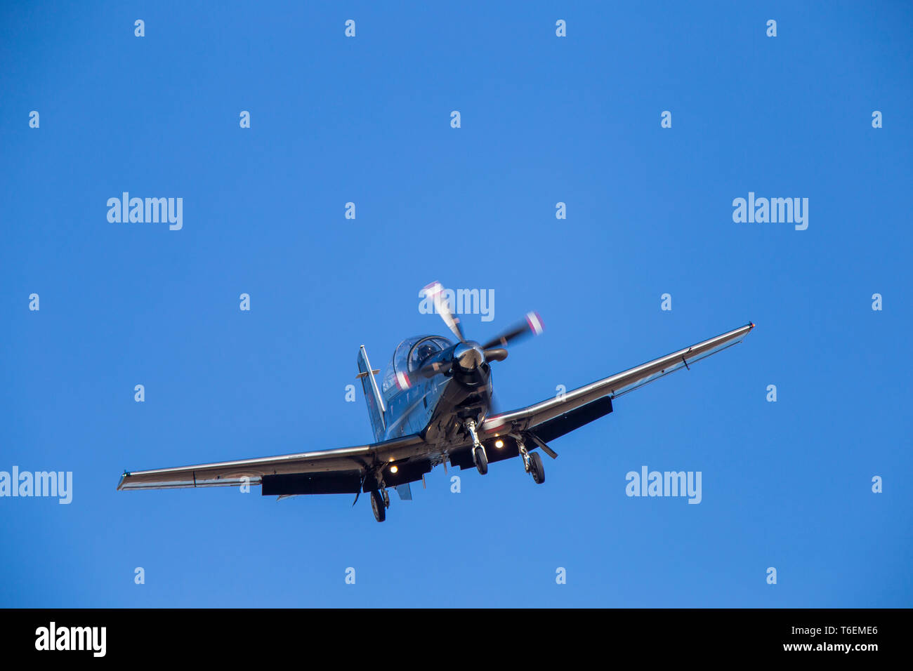 Piano di Harvard in volo turboelica singolo Foto Stock