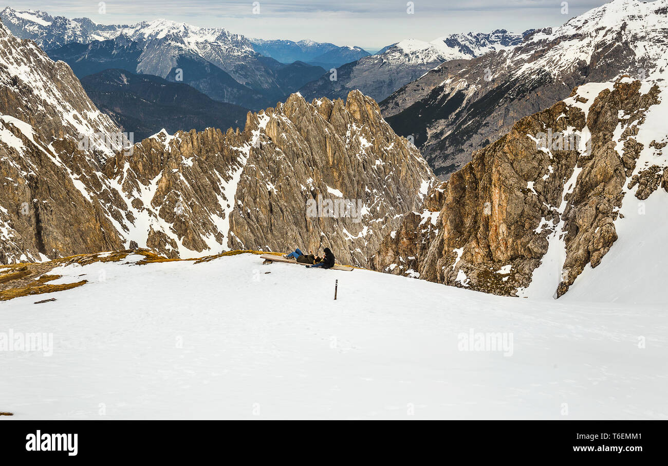 Paesaggio alpino e montano Foto Stock