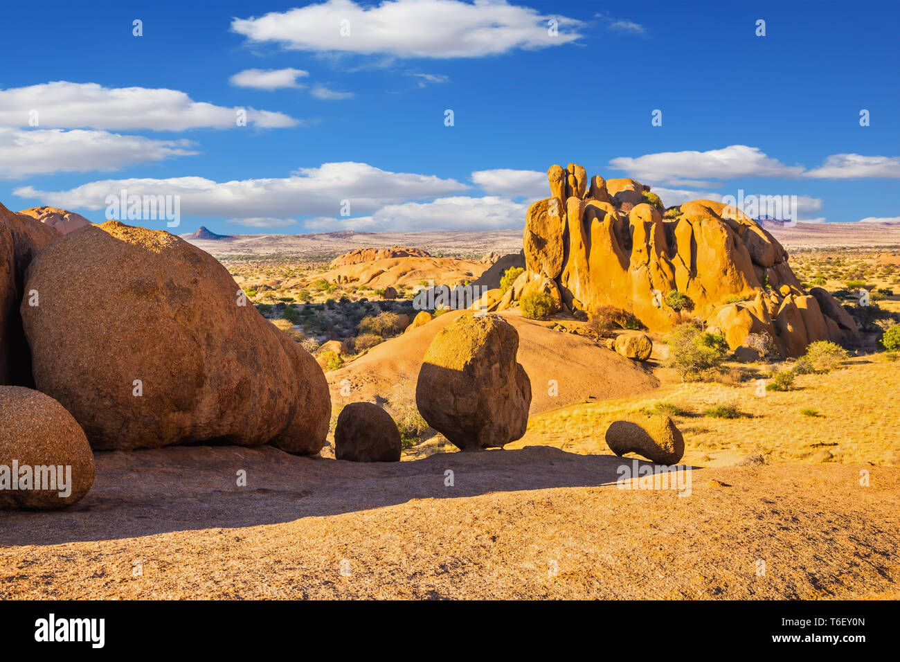 Enormi rocce di granito e pietre Foto Stock