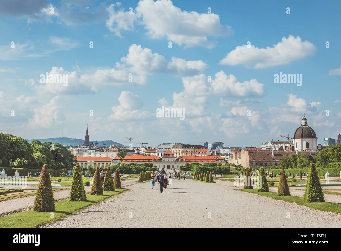 Abbassare Belvedere di Vienna Foto Stock