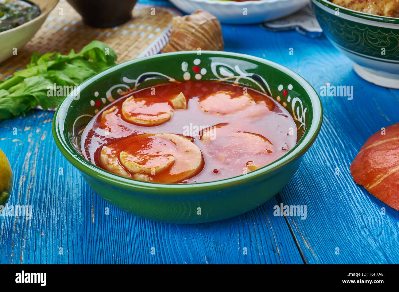 Assamese Koni Anja uovo curry Foto Stock