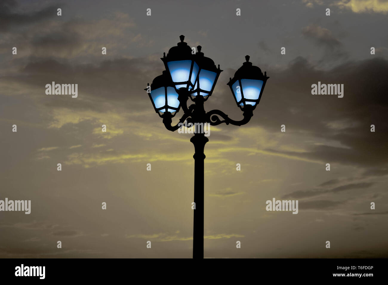 Kuwait street light Foto Stock