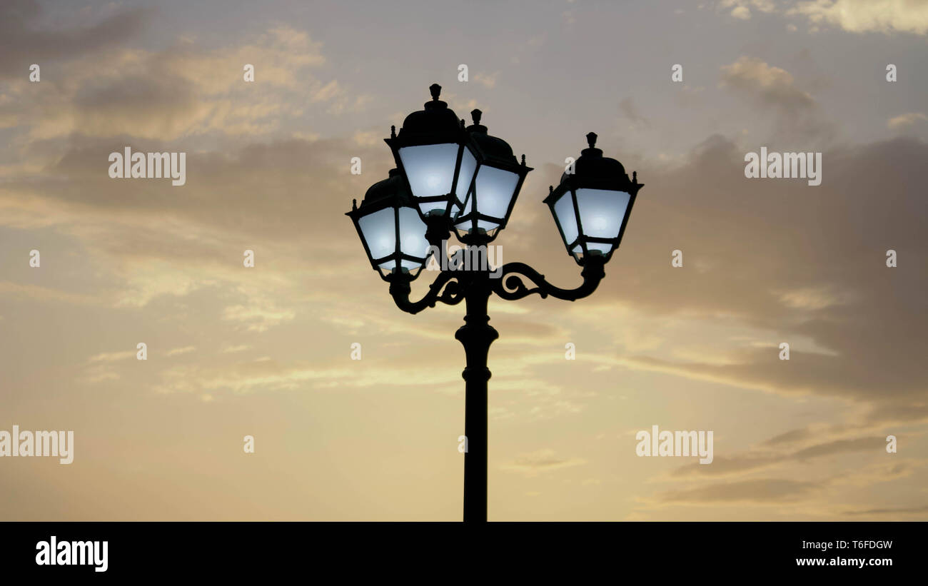 Kuwait street light Foto Stock