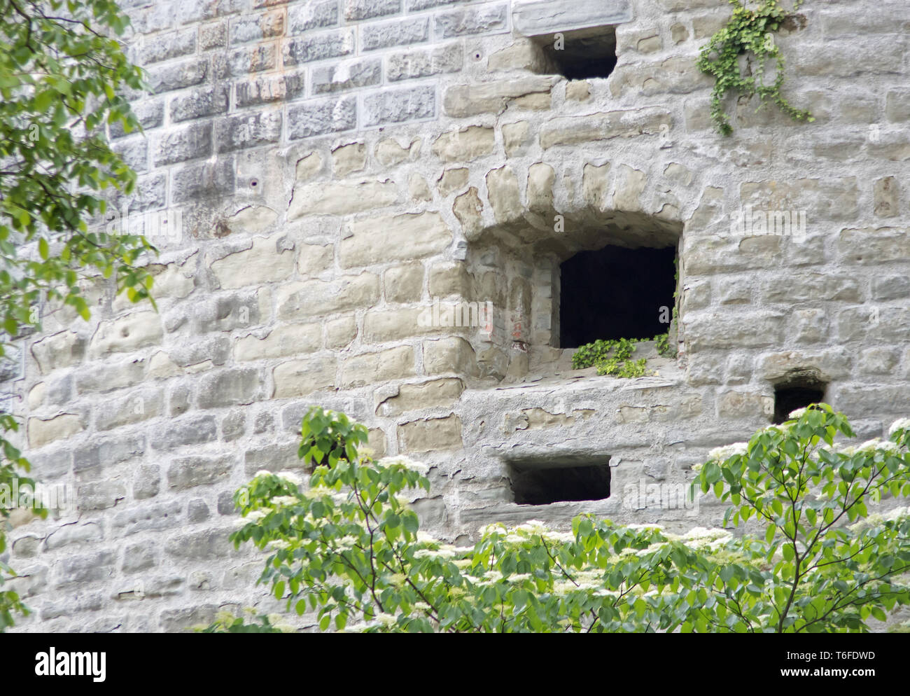 Parete di Città di Überlingen Foto Stock