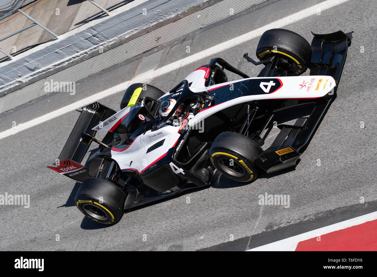 Barcellona, Spagna. 5 marzo 2019 - Nyck De Vries dai Paesi Bassi con 4 ART GRAND PRIX - durante il primo giorno del campionato FIA di F2 PROVA Pre-Season presso il circuito Foto Stock