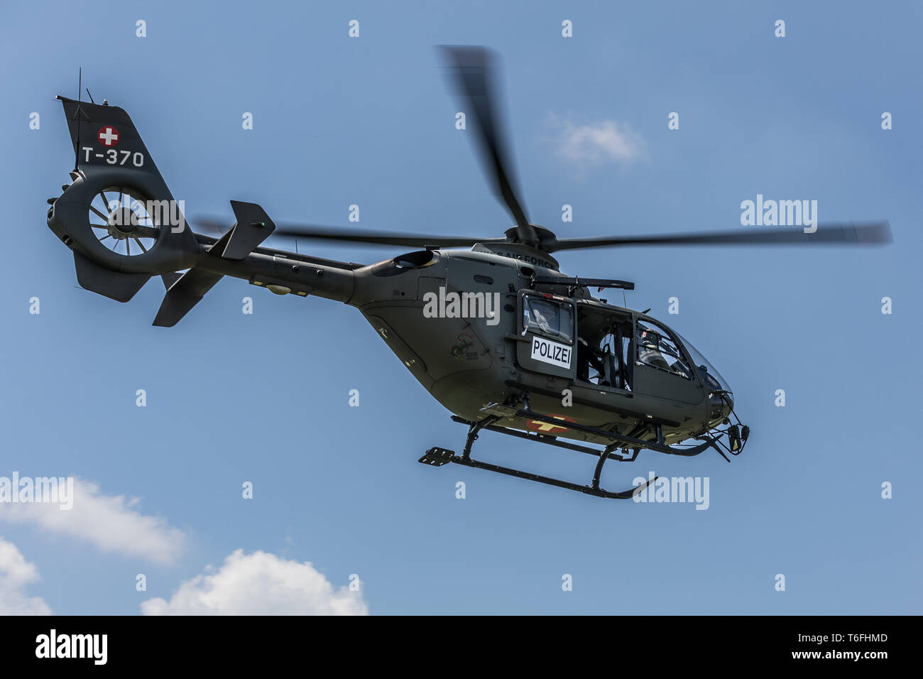 Elicottero della Swiss Air Force, Beromünster, Lucerna, Svizzera, Europa Foto Stock