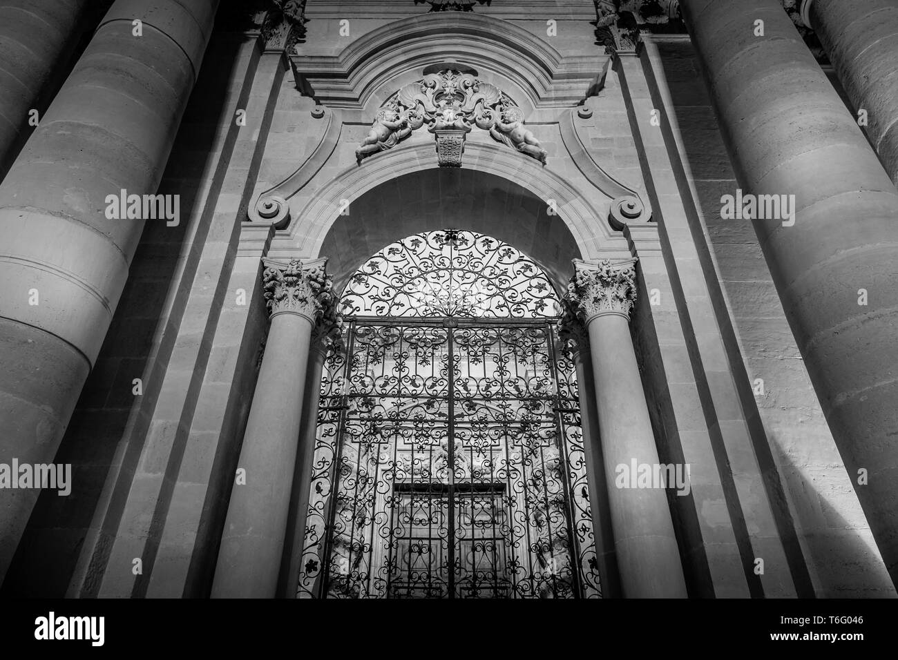 Duomo di Siracusa ingresso Foto Stock