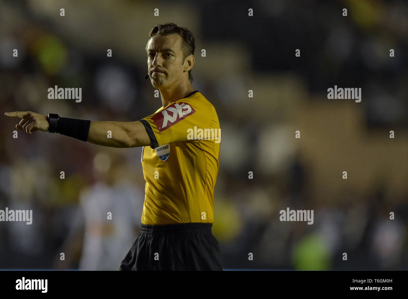 RJ - Rio de Janeiro - 01/05/2019 - un brasiliano 2019, Vasco x Atletico MG - arbitro Raphael Claus durante una partita tra Vasco e atletico-MG in Sao Januario dal brasiliano un 2019. Foto: Thiago Ribeiro / AGIF Foto Stock