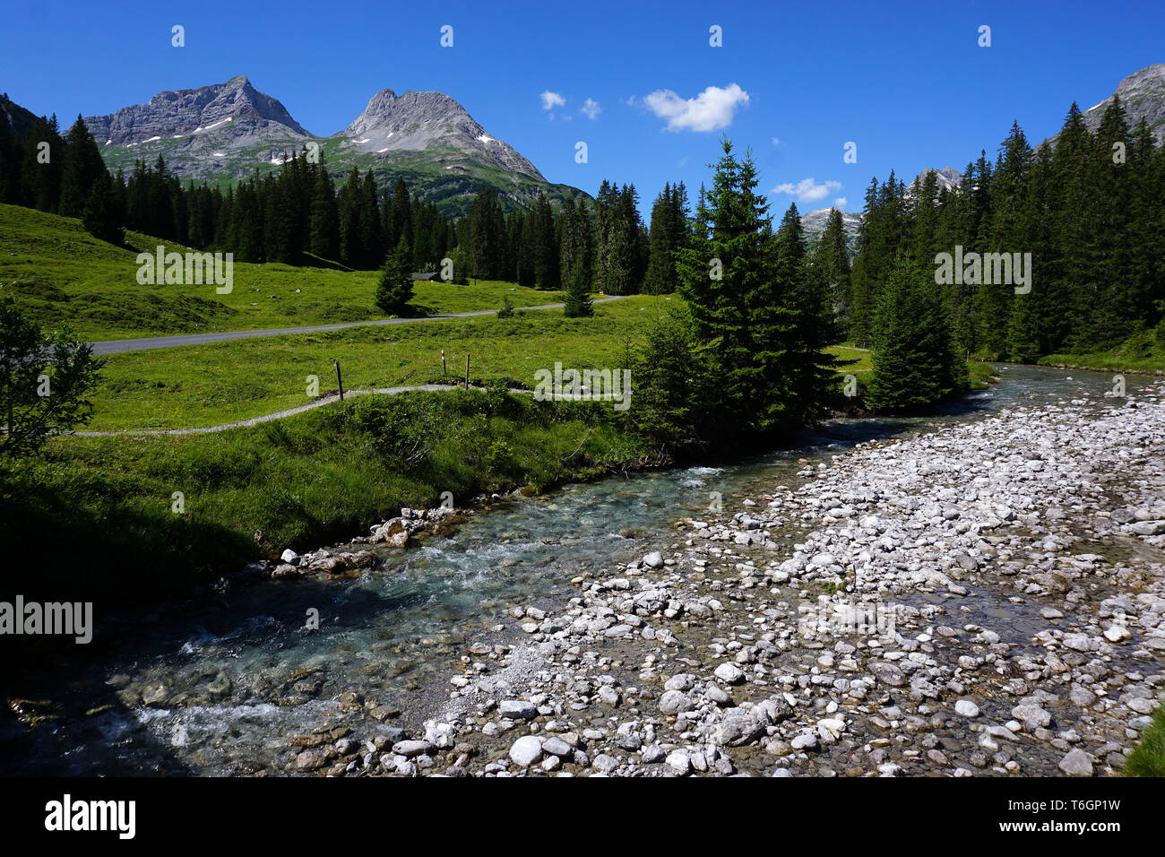 Il lago di lech lech sorgente, Austria, Europa Foto Stock