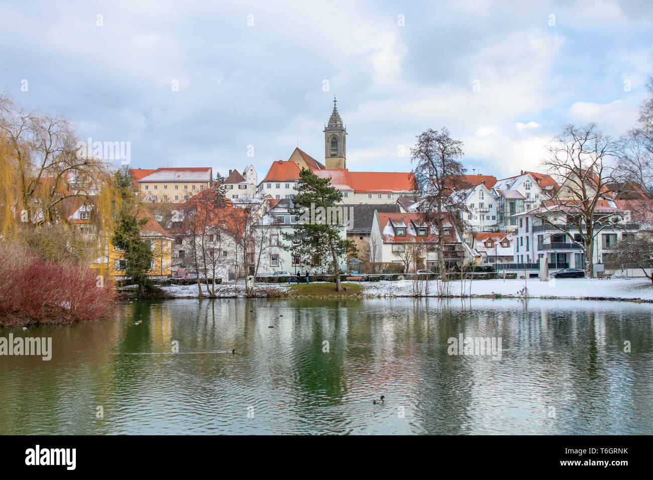 Pfullendorf con città Chiesa San Jakobus Foto Stock