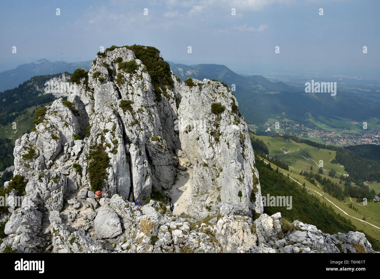 Chiemgau-Alpi, Baviera, Germania, kampenwand Foto Stock