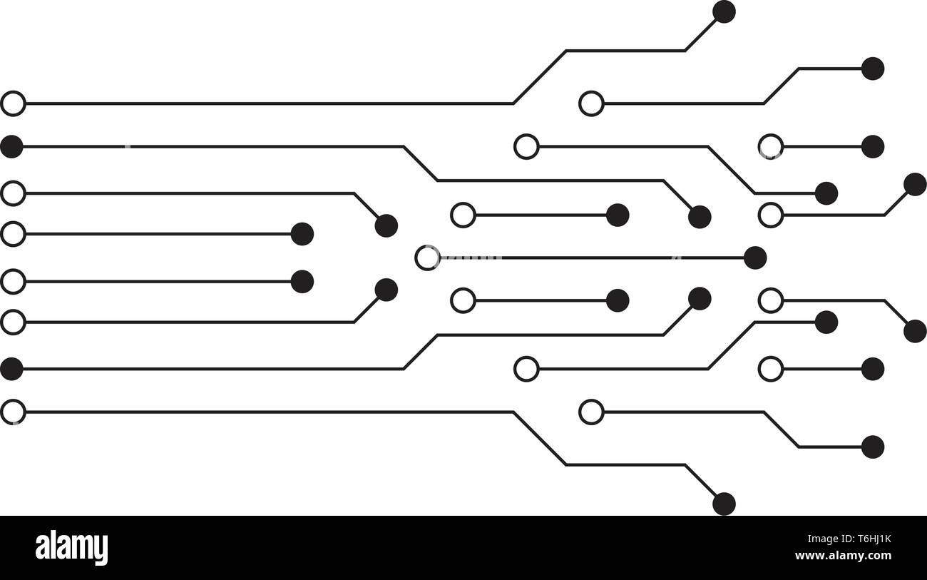 Circuito design illustrazione Illustrazione Vettoriale