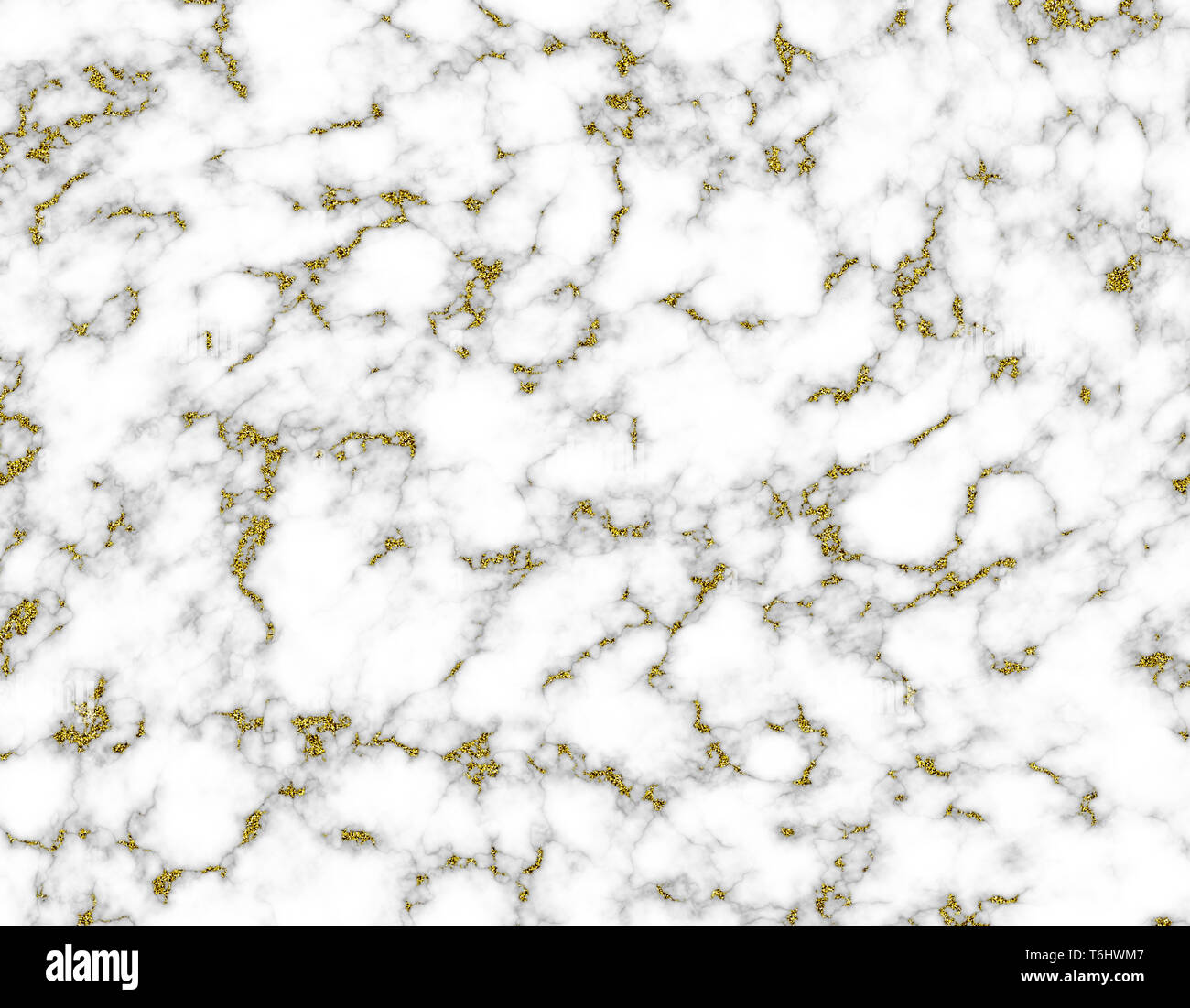 Bianco Marmo astratta texture con disegno oro. Semplice ed elegante sfondo alla moda per matrimoni, business, web design e di poster, carta, coperchio. Realistico Foto Stock