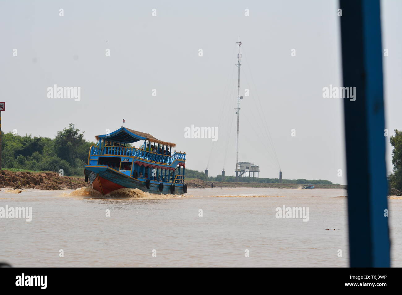 Tonlé Sap - esplorare il lago e la vita ci Foto Stock