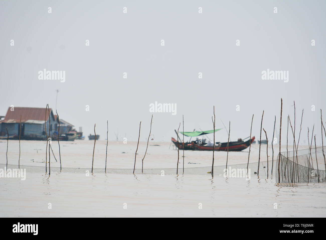 Tonlé Sap - esplorare il lago e la vita ci Foto Stock